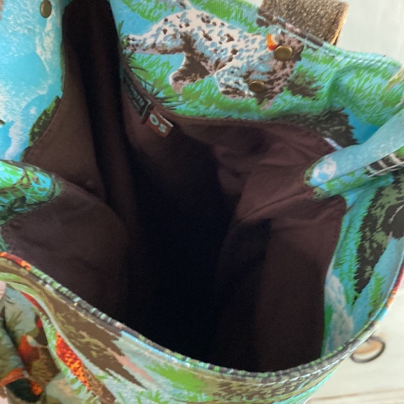 Vintage RARE Goorin Backpack Hunting Pattern 🚨 (upper/side zipper not operating - Picture 4 of 11